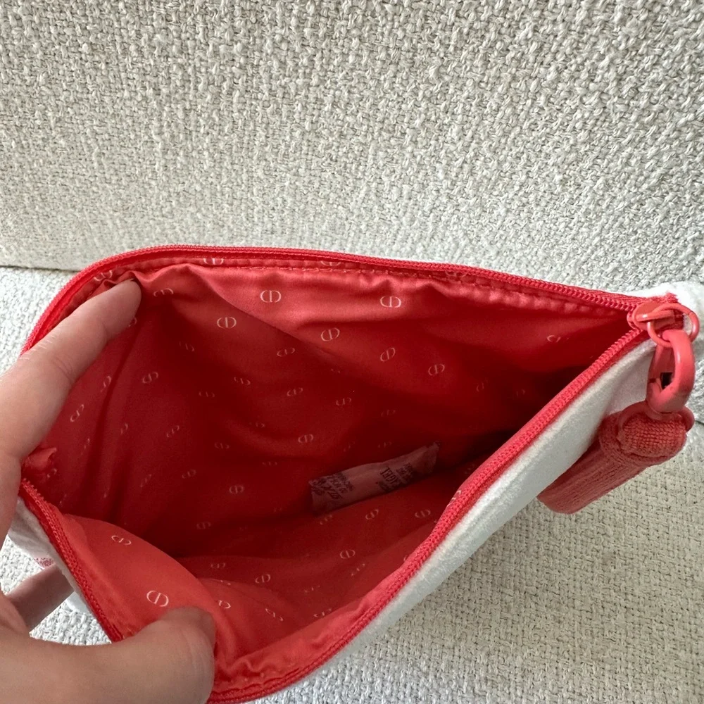 Christian Dior Coral Terry pouch- limited edition